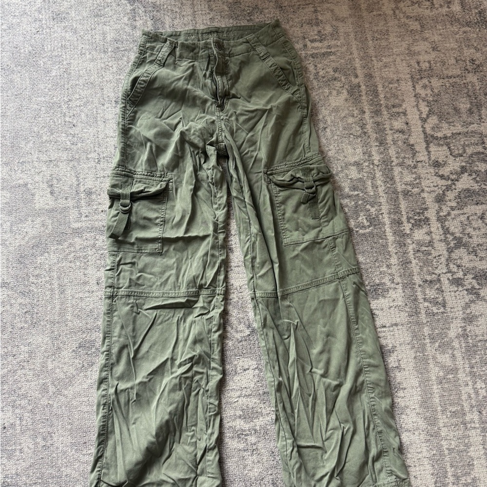 American Eagle Outfitters Olive Green Stretch Pants size 000